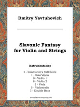 Load image into Gallery viewer, Slavonic Fantasy for Violin and Strings