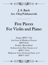 Load image into Gallery viewer, Five Pieces for Violin and Piano