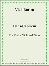 Load image into Gallery viewer, Dans Capriciu (Violin, Viola and Piano)