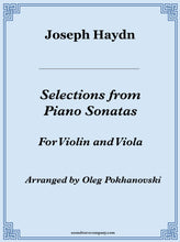 Load image into Gallery viewer, Selections from Piano Sonatas (Arranged for Violin and Viola)
