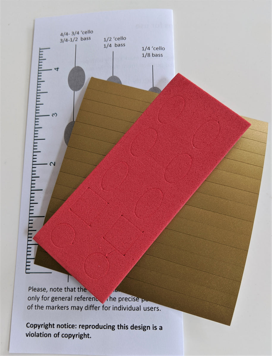 String Fairy 'Cello and Double Bass Fingerboard Tapes and Bow Foam Mar