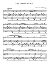 Load image into Gallery viewer, Two Lyric Fragments for Violin and Piano (Op. 47)