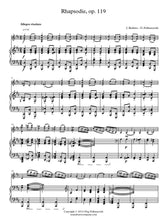 Load image into Gallery viewer, Rhapsodie (Op. 119) for Violin and Piano
