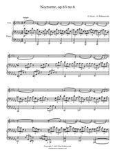 Load image into Gallery viewer, Nocturne, Op.63 (No.6) for Violin and Piano