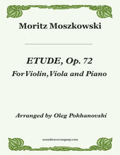 Load image into Gallery viewer, Etude (Op. 72) for Violin, Viola and Piano