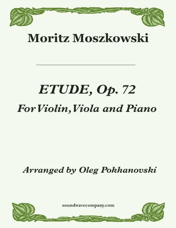 Etude (Op. 72) for Violin, Viola and Piano