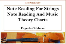 Load image into Gallery viewer, Note Reading For Strings: Note Reading, Rhythmic Values and Music Theory Charts
