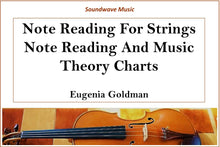 Load image into Gallery viewer, Note Reading For Strings: Note Reading, Rhythmic Values and Music Theory Charts