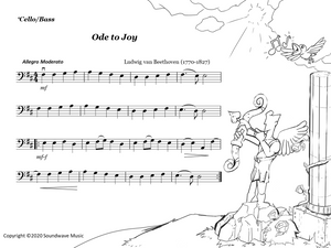 Ode to Joy - Color and Play (Free Sample Page)