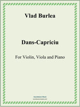 Load image into Gallery viewer, Dans Capriciu (Violin, Viola and Piano)
