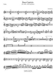 Dans Capriciu (Violin, Viola and Piano)