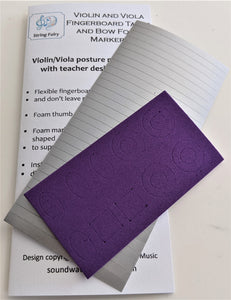 String Fairy Violin and Viola Fingerboard Tapes and Bow Foam Markers - Teacher's Pack