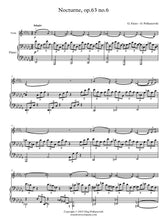 Load image into Gallery viewer, Nocturne, Op.63 (No.6) for Violin and Piano
