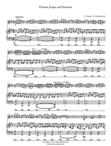 Prelude, Fugue and Variation (Op. 18) for Violin and Piano