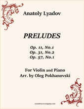 Load image into Gallery viewer, Preludes for Violin and Piano
