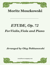 Load image into Gallery viewer, Etude (Op. 72) for Violin, Viola and Piano
