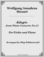 Load image into Gallery viewer, Adagio from Piano Concerto No.23 for Violin and Piano
