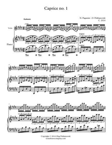 24 Caprices (Op.1), Volume 1 (Nos. 1-6) by Paganini/Pokhanovski